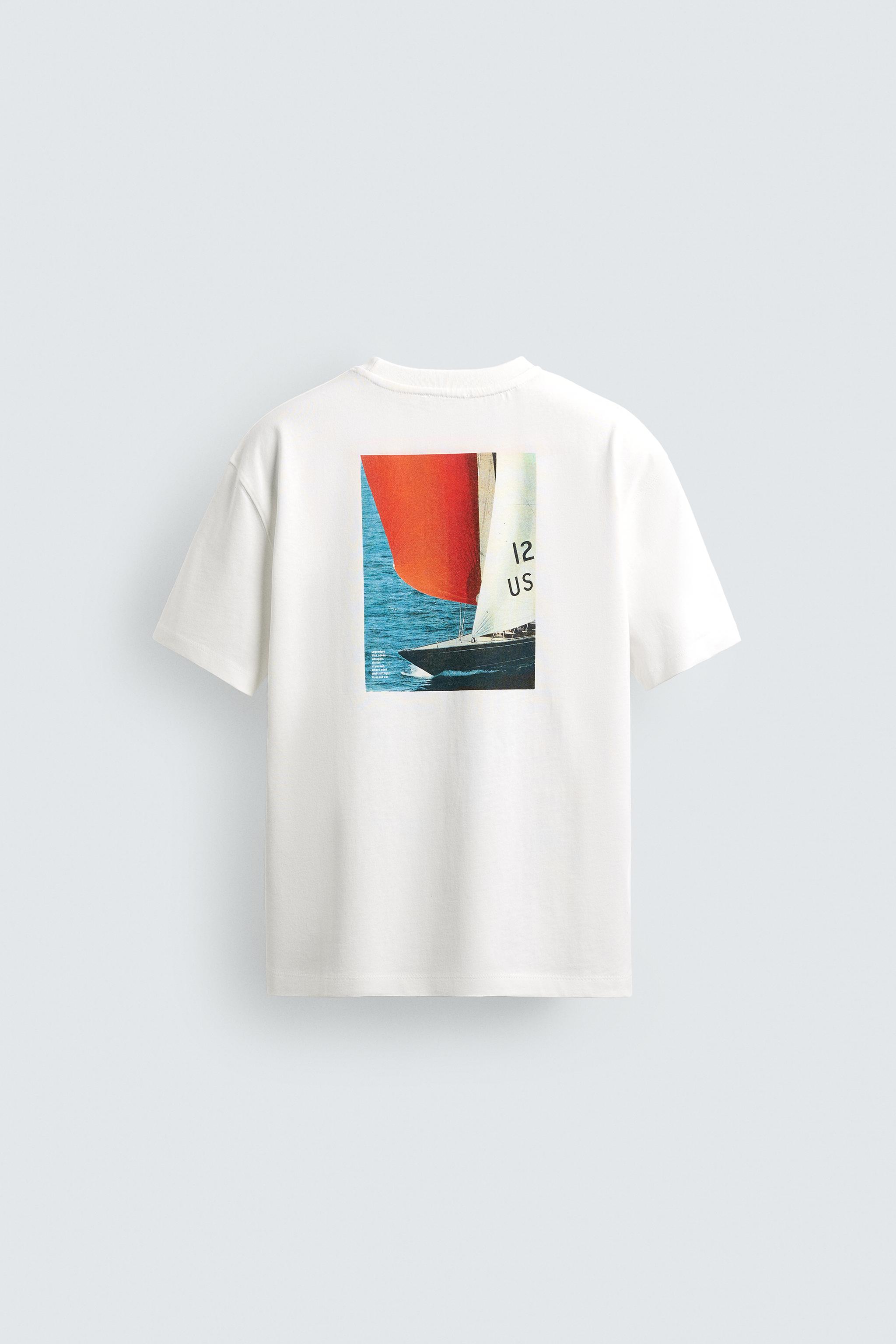 T-SHIRT BRODERIE BIMATIÈRE IMPRIMÉE